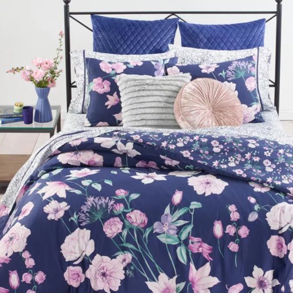 Whim by Martha Stewart Collection Midnight Floral Comforter Set, King - Picture 1 of 2